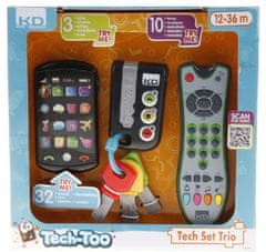 Alltoys Trio set Tech Too - ključi, daljinski upravljalnik in telefon