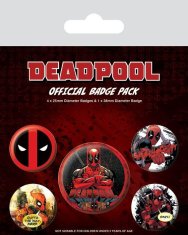 MARVEL COMICS Komplet značk - Deadpool