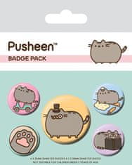 Pusheen Komplet značk Fancy