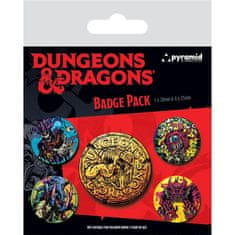 Komplet značk Dungeon and Dragons