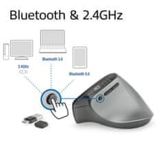 ACT Ergonomska brezžična Bluetooth miška AC5515 črna