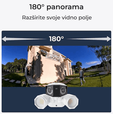 Reolink Floodlight F750P IP kamera, 4K, zunanja, 180° Panorama, POE