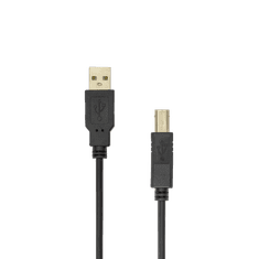 S-box  USB2.0 kabel USB A Moški - USB B Moški 2.00m črni