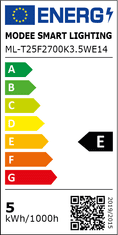 Modee LED žarnica filament T25 E14 3,5W 2700K 350lm