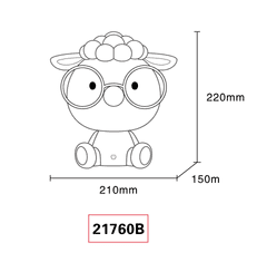 Globo LED svetilka SHEEPY 1W 3000K IP20 modra