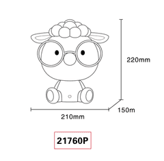 Globo LED svetilka SHEEPY 1W 3000K IP20 roza