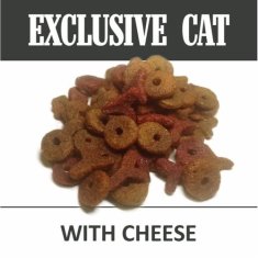 DELIKAN EXCLUSIVE CAT Cheese 400g Hrana z okusom sira za zunanje in notranje mačke