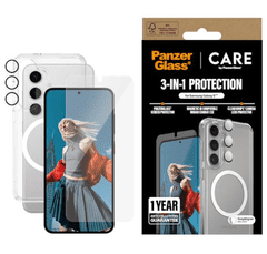 PanzerGlass 3-v-1 komplet za Samsung Galaxy S25