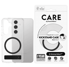 PanzerGlass Care Kickstand ovitek za Samsung Galaxy S25, prozoren