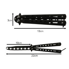 WOWO Butterfly Training Knife - Butterfly Training Knife za vaje z utežmi