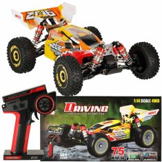 WOWO RC Avto na daljinsko upravljanje - WLToys 144010 Speed Racing z brezkrtačnim motorjem, hitrost 75 km/h, merilo 1:14