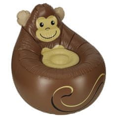 WOWO Napihljiv stol Monkey - Bestway 75116 Pouffe z nosilnostjo 70 kg