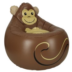 WOWO Napihljiv stol Monkey - Bestway 75116 Pouffe z nosilnostjo 70 kg