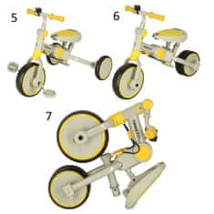 WOWO Tricikel TRIKE FIX Lite V4 - Rumen in siv tricikel TRIKE FIX Lite V4 z vizirjem