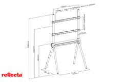 Reflecta TV STOJALO za 50-70 col na nogah Elegant LED 70SG 23192