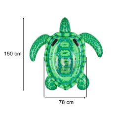 WOWO Plavalna vzmetnica za otroke - INTEX Napihljiva plavalna vzmetnica - želva 150 cm, za otroke 3+