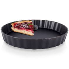 shumee Okrogel pekač za tart, porcelan, črn, 25 cm