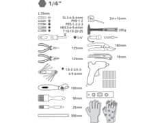 Extol Lady Komplet orodij 68ks, 1/4", CrV