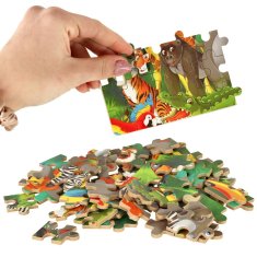 WOWO Puzzle Jungle Fairy Tale za otroke - Puzzle Jungle Fairy Tale za otroke, 60 kosov v pločevinki