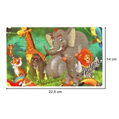 WOWO Puzzle Jungle Fairy Tale za otroke - Puzzle Jungle Fairy Tale za otroke, 60 kosov v pločevinki