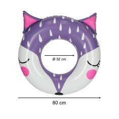 WOWO Napihljiv plavalni obroč Fox - Napihljiv plavalni obroč Fox 80 cm, max 60 kg