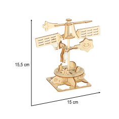 WOWO Naravoslovni komplet 3D model lesenega vetrokaza