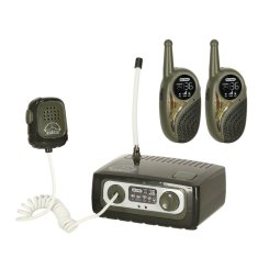 WOWO Walkie-talkie kratkovalovni set s centralo za otroke kaki