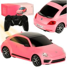 WOWO Avto na daljinsko vodenje Rastar 76200-4 Volkswagen Beetle-UV 1:24 roza