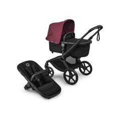 Bugaboo voziček Fox 5 Renew BLACK/HERITAGE BLACK - DARK CHERRY