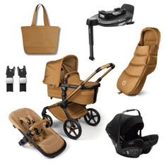 Bugaboo  Fox 5 Noir Limited Edition AMBER GLOW, Winter Travel+ bundle