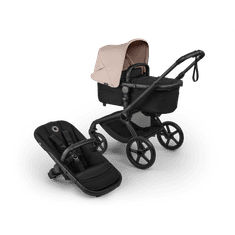 Bugaboo voziček Fox 5 Renew BLACK/HERITAGE BLACK - DESERT TAUPE MELANGE