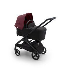 Bugaboo  Dragonfly s košaroBLACK/MIDNIGHT BLACK - DARK CHERRY