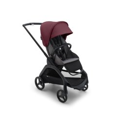 Bugaboo  Dragonfly s košaroBLACK/GREY MELANGE - DARK CHERRY