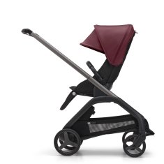 Bugaboo  Dragonfly s košaroGRAPHITE/MIDNIGHT BLACK - DARK CHERRY