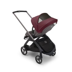 Bugaboo  Dragonfly s košaroGRAPHITE/GREY MELANGE - DARK CHERRY