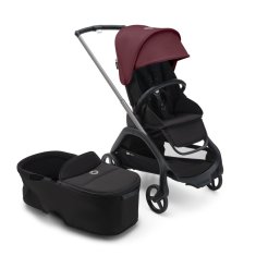 Bugaboo  Dragonfly s košaroGRAPHITE/MIDNIGHT BLACK - DARK CHERRY