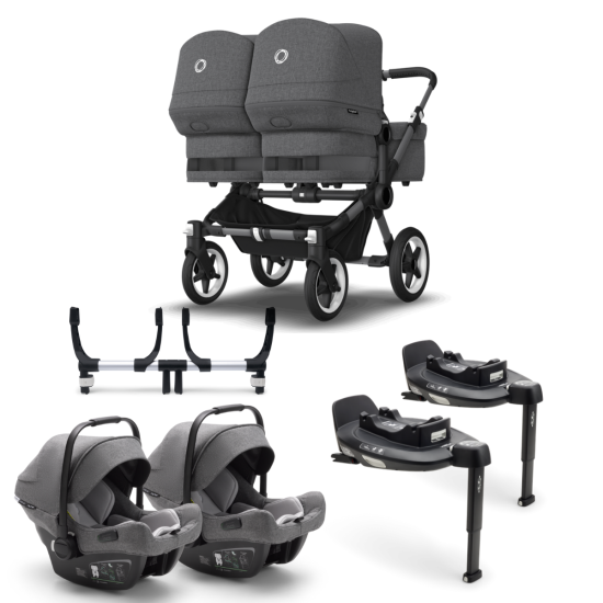 Bugaboo  Donkey 5 Travel+ komplet Twin Graphite/Grey Melange