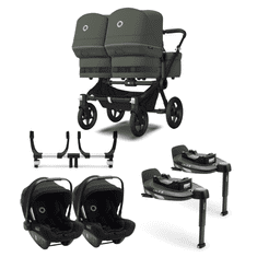 Bugaboo  Donkey 5 Travel+ komplet Twin Black/Forest Green