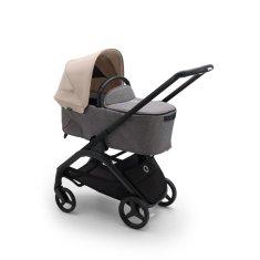 Bugaboo  Dragonfly s košaroBLACK/GREY MELANGE - DESERT TAUPE