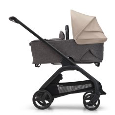 Bugaboo  Dragonfly s košaroBLACK/GREY MELANGE - DESERT TAUPE