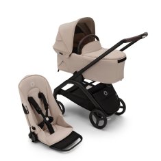 Bugaboo  Dragonflycomplete s košaro BLACK/DESERT TAUPE-DESERT TAUPE