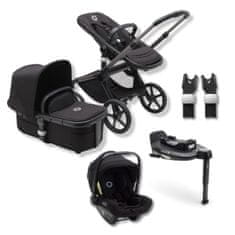 Bugaboo  Fox 5 travel+ GRAPHITE/MIDNIGHT BLACKMIDNIGHT BLACK, komplet 4v1