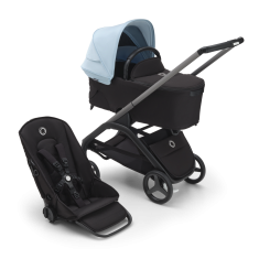 Bugaboo  Dragonflycomplete s košaro GRAPHITE/MIDNIGHT BLACK-SKYLINE BLUE