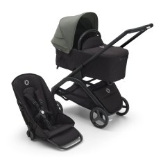 Bugaboo  Dragonfly s košaroBLACK/MIDNIGHT BLACK - FOREST GREEN