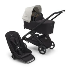 Bugaboo  Dragonfly s košaroBLACK/MIDNIGHT BLACK - MISTY WHITE