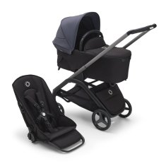 Bugaboo  Dragonfly s košaroGRAPHITE/MIDNIGHT BLACK - STORMY BLUE