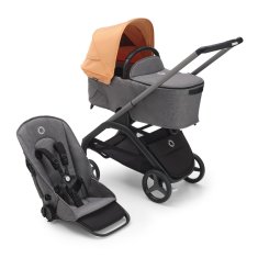 Bugaboo  Dragonfly s košaroGRAPHITE/GREY MELANGE - ISLAND CORAL