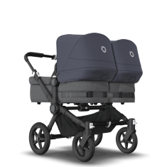 Bugaboo  Donkey 5 Twin Black/Grey MelangeStormy Blue