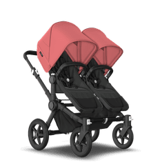 Bugaboo  Donkey 5 Twin Black/Midnight BlackSunrise Red