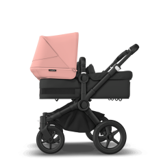 Bugaboo  Donkey 5 Twin Black/Midnight BlackMorning Pink